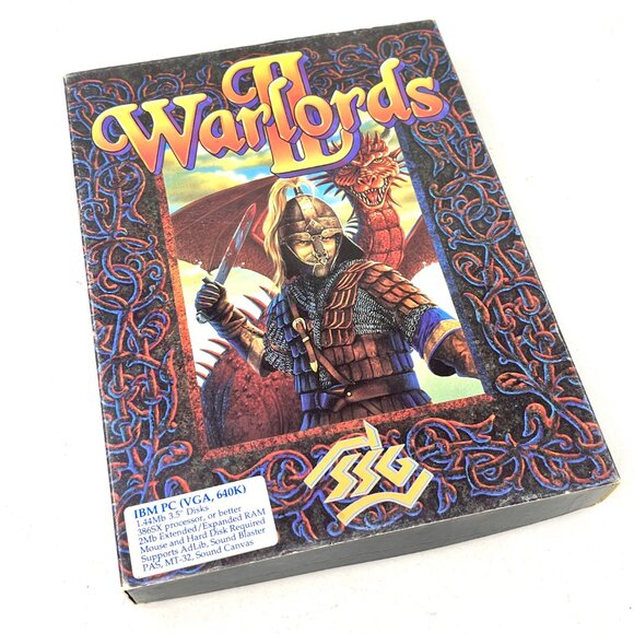 Vintage SSG WARLORDS II 2 [1993] 3.5" Floppy IBM PC Strategic War Game *No Discs - Picture 2 of 13